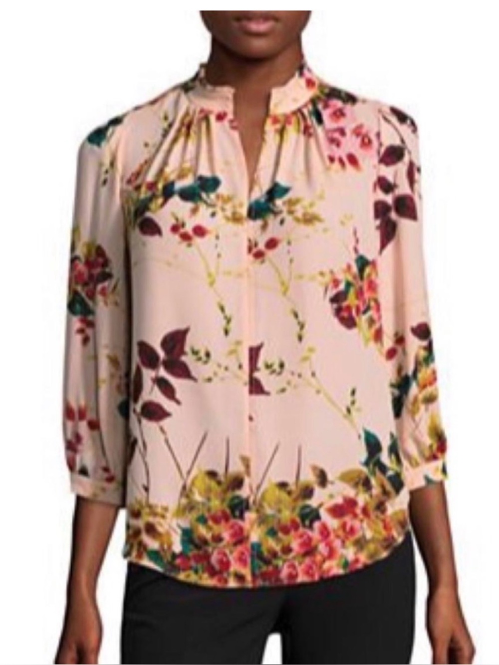 Worthington Floral Keyhole Front size XL